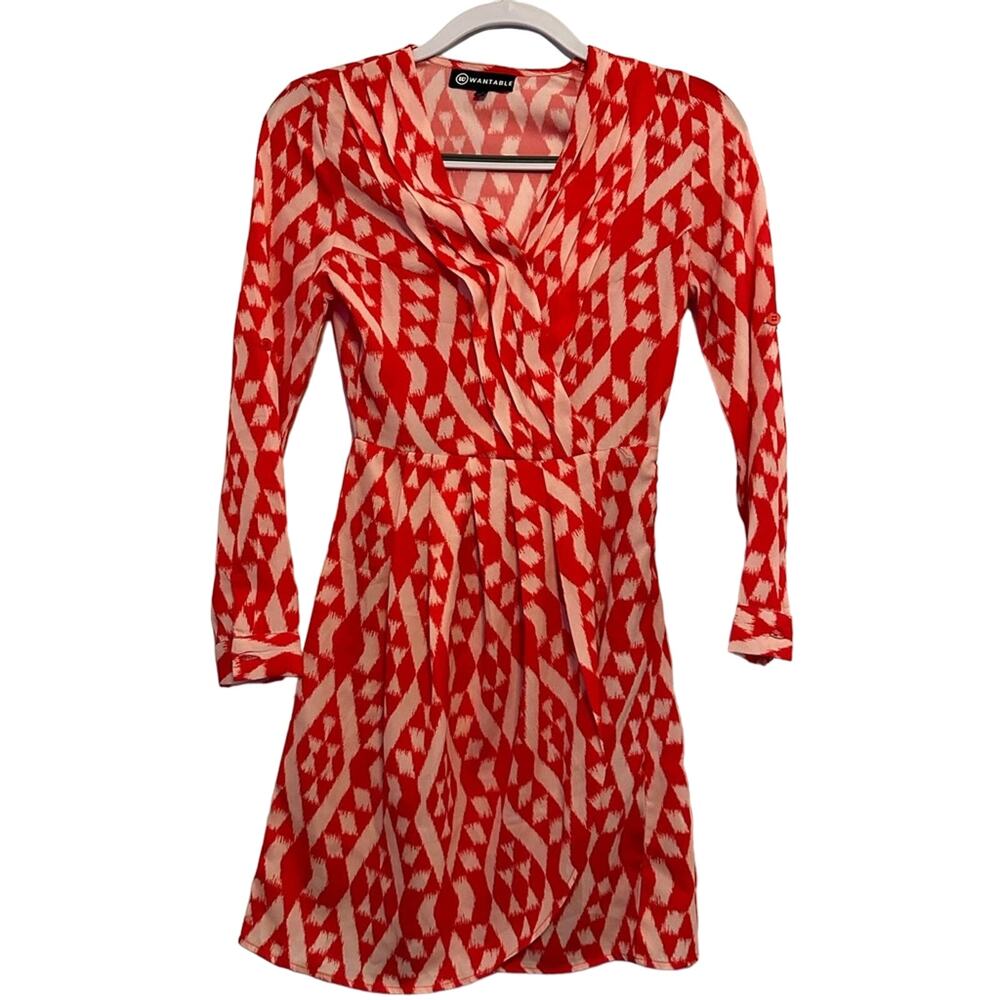 Wantable Dress Size XS Red Pink